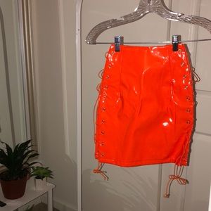 Liquid Latex Mini Skirt
